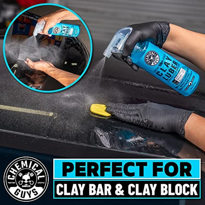 Chemical Guys Clay Bar Kit, Medium Duty with Luber Synthetic Lubricant - Removes Embedded Dirt, Restores Smooth Paint, Preps for Wax and Sealant - Safe for Cars, Trucks, SUVs, 16 oz, 2 Items by Chemical Guys - Image 7