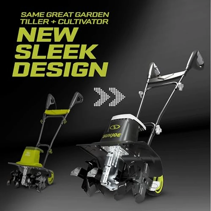 Sun Joe Corded Electric Garden Tiller & Cultivator with Steel Tines, 16", 13.5-Amp Motor - Heavy-Duty Tilling Machine for Lawn, Yard, and Gardening Care, TJ604E by Sun Joe - Image 2
