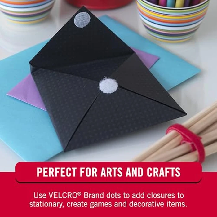 VELCRO Brand Dots with Adhesive | 250pk, White | Small 1/2 Inch Circles | Sticky Back Round Dots for Secure Mounting in Office, School or Home (VEL-30867-AMS) by VELCRO Brand - Image 8