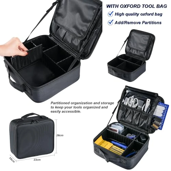 124Pcs 3D Printing Accessory Tools with Tool Bag for 3D Printer Modeler Basic Tools Diverse 3D Print Nozzle Cleaning Kit Mini Rotary Tool 3D Printer Tools for Remove/Trim and Finish 3D Print by AEORUM - Image 3