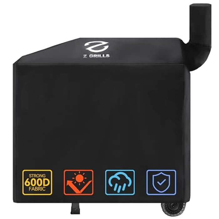 Z GRILLS Pellet Grill Cover 49 Inch | Official Genuine | Upgraded 600D Polyester, Heavy Duty, Waterproof, Weather Resistant Grill Cover for 450 Series, 550B2, 550B4 Smoker (EXL. 550A, 550B, 550C) by Z GRILLS - Image 1