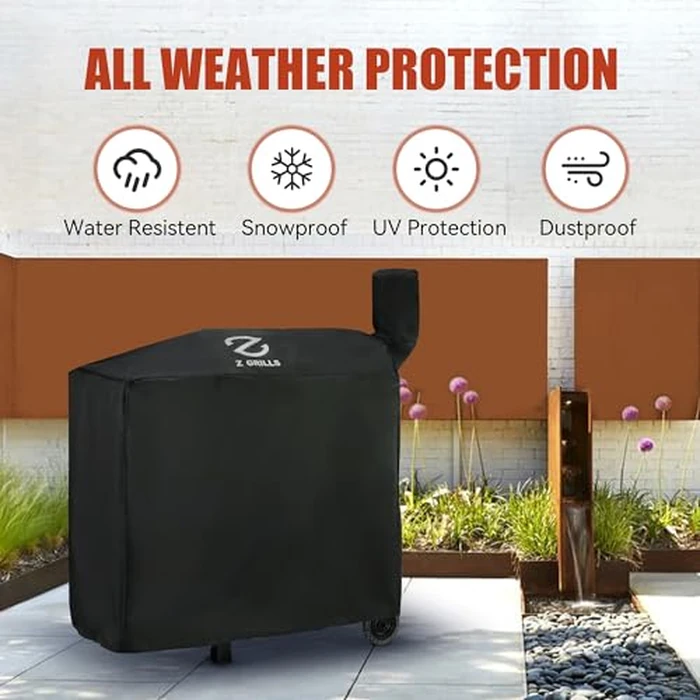 Z GRILLS Pellet Grill Cover 49 Inch | Official Genuine | Upgraded 600D Polyester, Heavy Duty, Waterproof, Weather Resistant Grill Cover for 450 Series, 550B2, 550B4 Smoker (EXL. 550A, 550B, 550C) by Z GRILLS - Image 6