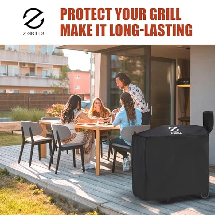 Z GRILLS Pellet Grill Cover 49 Inch | Official Genuine | Upgraded 600D Polyester, Heavy Duty, Waterproof, Weather Resistant Grill Cover for 450 Series, 550B2, 550B4 Smoker (EXL. 550A, 550B, 550C) by Z GRILLS - Image 8