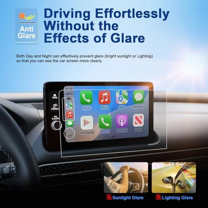 Coleya Anti-Glare Matte 2026 HR-V Screen Protector, for Honda HR-V (LX/Sport/EX-L) 9-inch Color Touchscreen, 9H Tempered Glass 2026 HRV Accessories HD&Anti-Fingerprint 9" by Coleya - Image 7