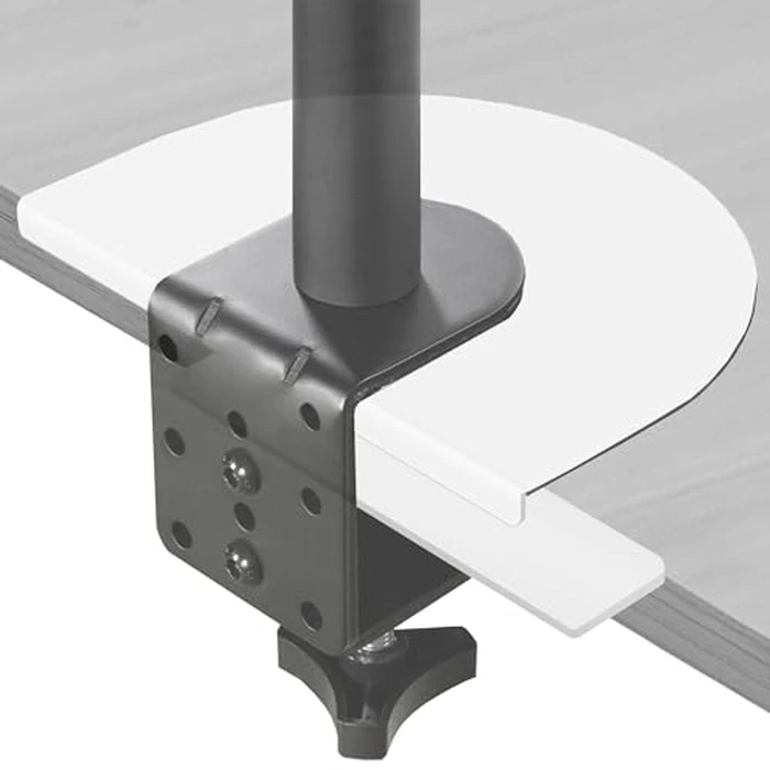 VIVO Steel Reinforcement Bracket Mount Plate for Thin, Glass, and Other Fragile Table Top Surfaces, Compatible with Most Monitor Stand C-Clamp Installations, Anti-Slip No Scratch, White, STAND-AC01RW by VIVO - Used - Very Good condition - US$18.80