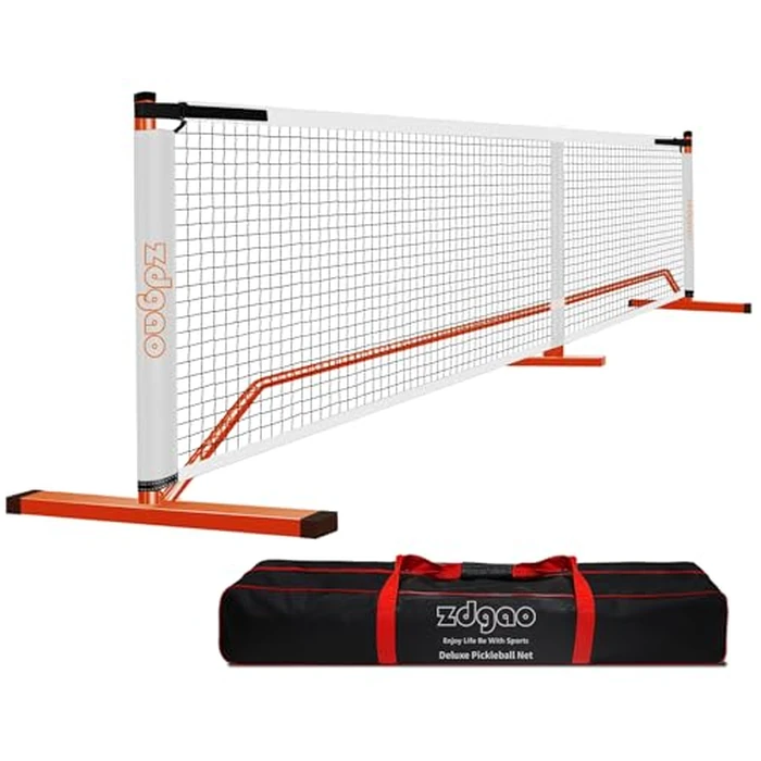 Portable Pickleball Net with Free Stand Frame for Indoor or Outdoor, Official Size 22 x 3ft w/Carrying Bag by Zdgao - Image 1
