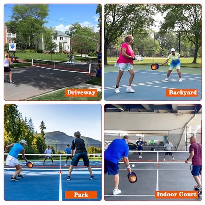 Portable Pickleball Net with Free Stand Frame for Indoor or Outdoor, Official Size 22 x 3ft w/Carrying Bag by Zdgao - Image 5