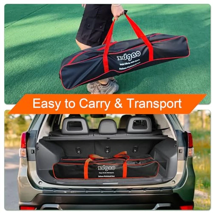Portable Pickleball Net with Free Stand Frame for Indoor or Outdoor, Official Size 22 x 3ft w/Carrying Bag by Zdgao - Image 7