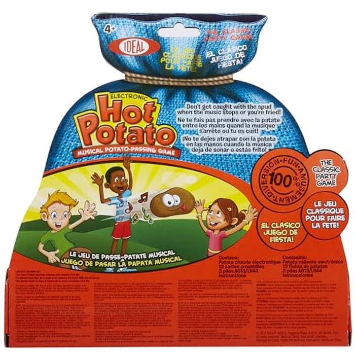 Alex: Ideal: Electronic Hot Potato - Party Game, Musical Potato-Passing Game, Plush Battery-Powered Spud, Fast-Paced, Preschool, Family & Kids Ages 4+ by IDEAL - Image 2