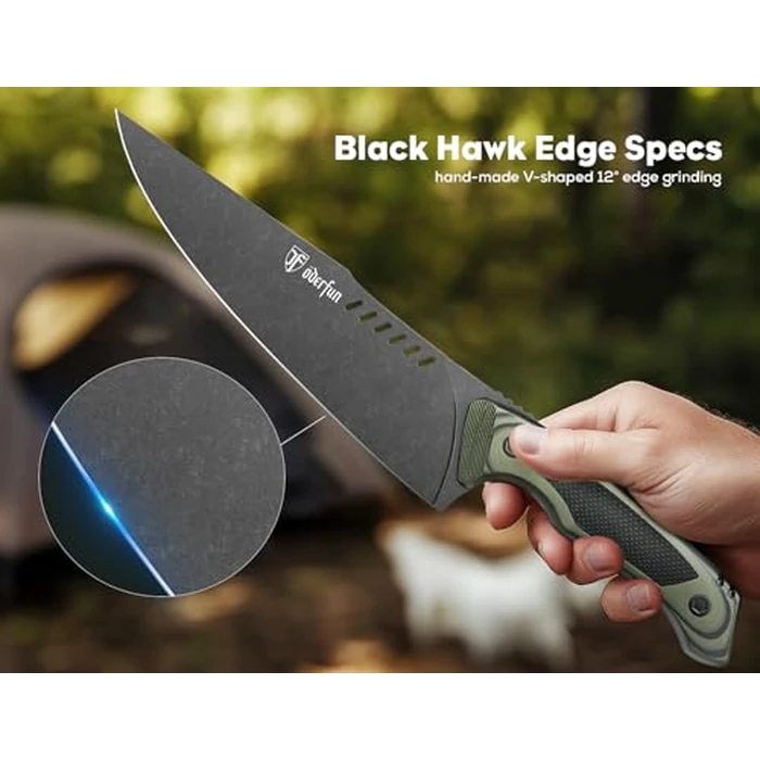8 Inch Professional Chef Knife, Ultra Sharp Kitchen Knife with G10 Handle,Full Tang, Gyuto Style for Home Cooking and Outdoor BBQ, for Men and Women by ODERFUN - Image 3