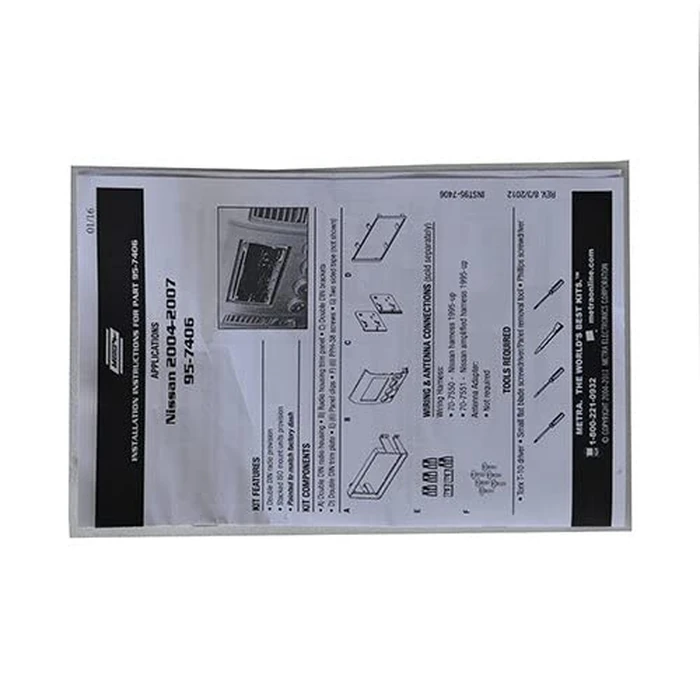 Metra Electronics 95-7406 Double DIN Installation Dash Kit Fits 2004-2007 Nissan Titan and 2004-2005 Nissan Armada by Metra - Image 4