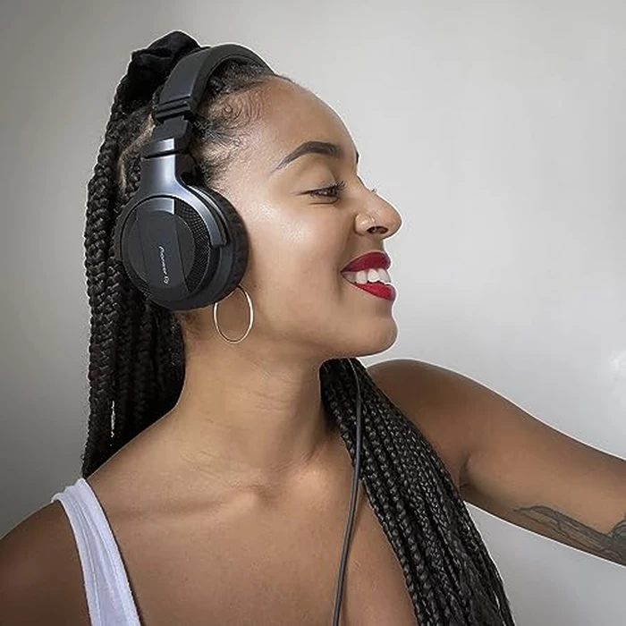 Pioneer DJ HDJ-CUE1BT-K On-Ear Wired Headphones with Bluetooth, Black by Pioneer DJ - Image 7