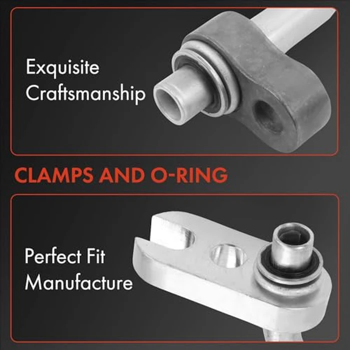 A-Premium A/C Discharge Line Hose Assembly Compatible with Chevrolet Traverse 2010-2013 & GMC Acadia 2010-2015 & Buick Enclave 2010-2012 & Saturn Outlook 2010, 3.6L, collapse, Compressor to Condenser by A-Premium - Image 3