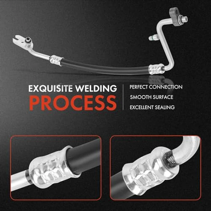 A-Premium A/C Discharge Line Hose Assembly Compatible with Chevrolet Traverse 2010-2013 & GMC Acadia 2010-2015 & Buick Enclave 2010-2012 & Saturn Outlook 2010, 3.6L, collapse, Compressor to Condenser by A-Premium - Image 5