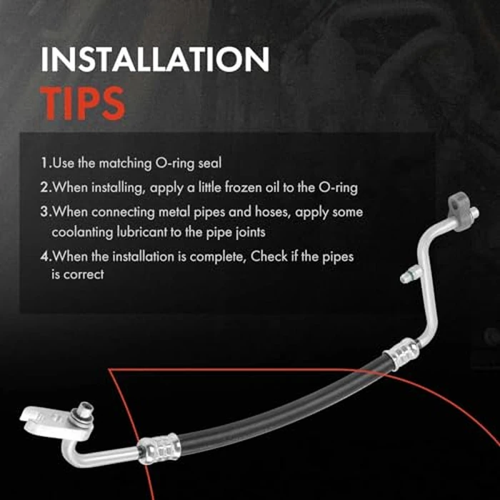 A-Premium A/C Discharge Line Hose Assembly Compatible with Chevrolet Traverse 2010-2013 & GMC Acadia 2010-2015 & Buick Enclave 2010-2012 & Saturn Outlook 2010, 3.6L, collapse, Compressor to Condenser by A-Premium - Image 6