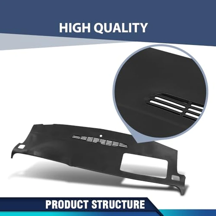 PIT66 TPE Dash Cover Dashboard Panel W/O Dash Speaker & AMP, Compatible with Chevy Avalanche Tahoe Suburban Silverado 2007-2014, Fit GMC Yukon/Yukon XL Sierra 2007-2014 Instrument Panel by PIT66 - Image 5