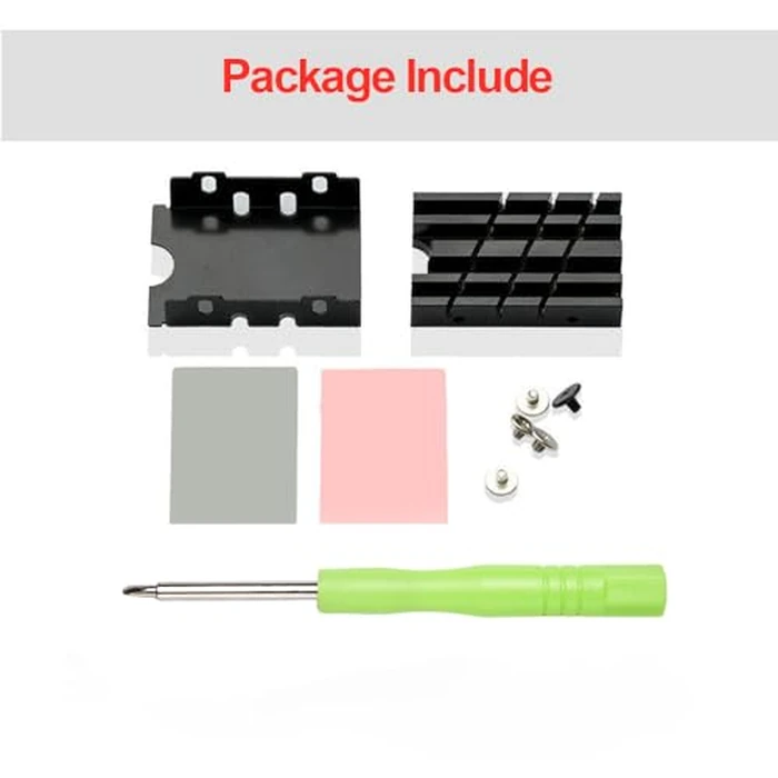M.2 2242 SSD Heatsink, 2242 NVME SSD Heat Sink Aluminum 2242 Heatsink with Thermal Pads for 2242 Solid Hard Drive by JOYJOM - Image 6