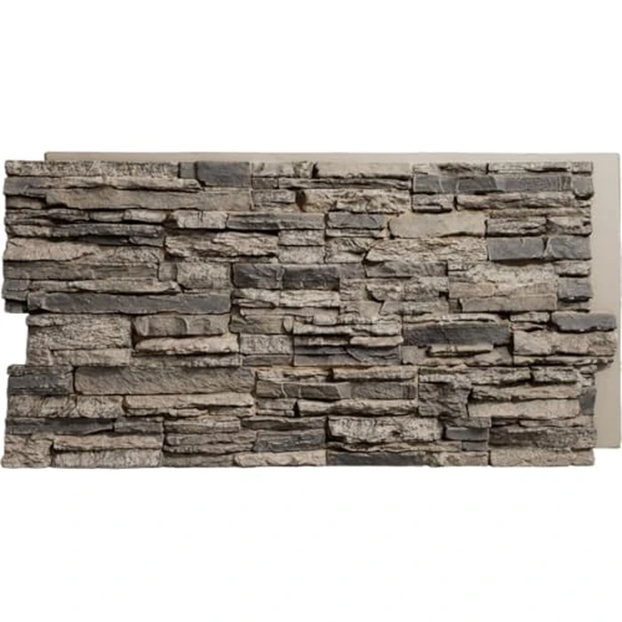 EverStone Canyon Ridge Faux Stone Panel, 45 3/4"W x 24 1/2"H x 1 1/4"D, Urban Color by Ekena Millwork - Used - Like New condition - US$76.48