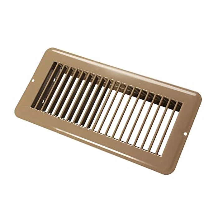 JR Products 02-28995 Undampered Floor Register - 4" x 10", Brown by JR Products - Used - Like New condition - CA$14.65