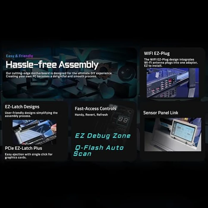 GIGABYTE X870E AORUS Xtreme AI TOP AMD AM5 LGA 1718 Motherboard, E-ATX, DDR5, 4X M.2, PCIe 5.0, USB4, WIFI7, 10GbE LAN, EZ-Latch, 5-Year Warranty by GIGABYTE - Image 6