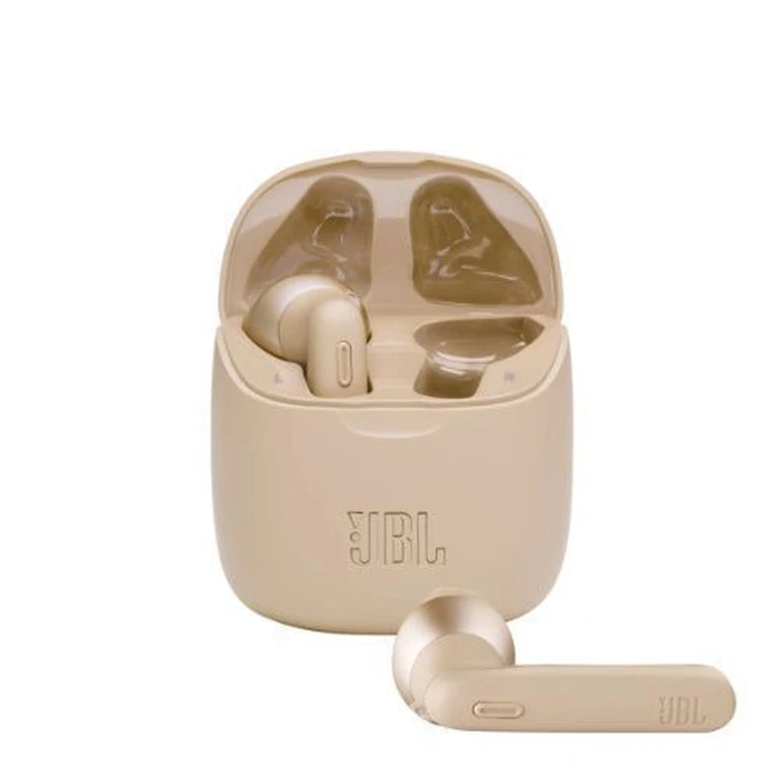 JBL Tune 225TWS Wireless Earbuds Headphones - Gold by JBL - Image 1