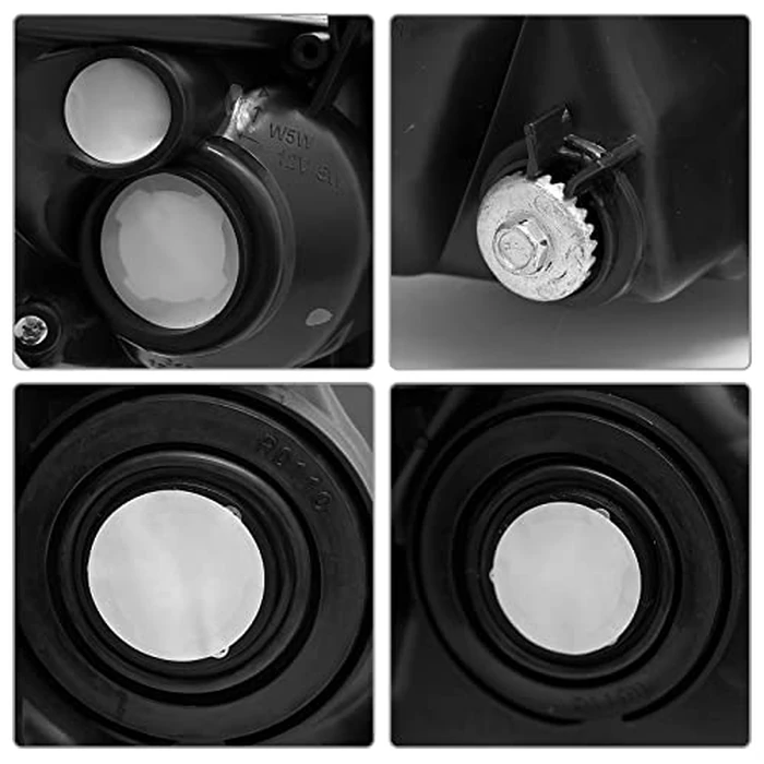 ADCARLIGHTS Headlight Assembly Pair for 2009-2010 Toyota Corolla (Base/CE/LE/XLE, North America Built) Clear Lens Chrome Housing Amber Reflector Left Right W/O Bulbs by ADCARLIGHTS - Image 4