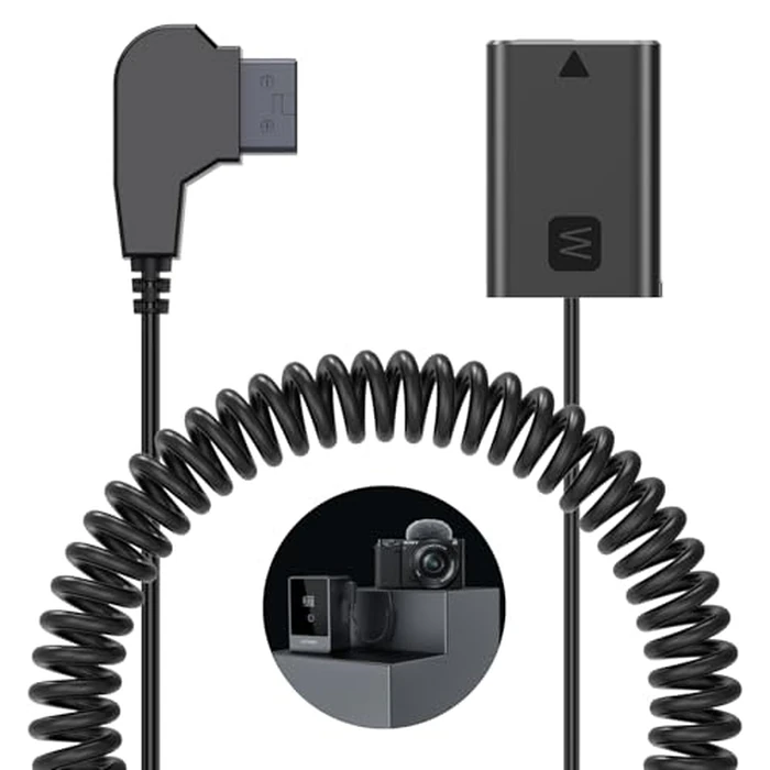 Gonine NP-FW50 Dummy Battery with D-TAP Port, Compatible with Sony Alpha ZV-E10 ZVE10 A6400 A6000 A5100 A6100 A6300 A6500 A7 A7II A7S A7SII RX10 II IV Cameras. by Gonine - Used - Like New condition - US$27.07