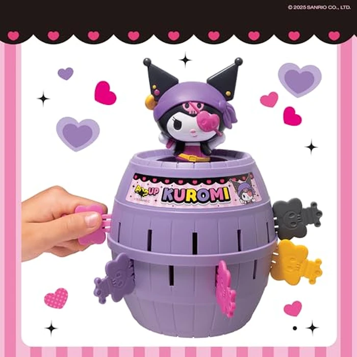 TOMY Pop Up Kuromi Game - Fast-Paced Surprise Action Game with Pop-Up Figure - Officially Licensed Kuromi from Sanrio - 2-4 Players - Ages 4+ by TOMY - Image 2
