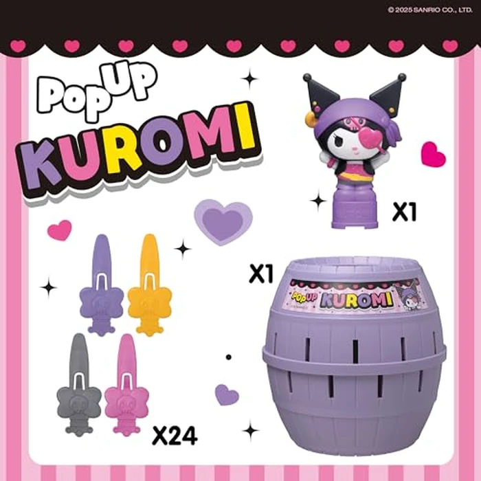 TOMY Pop Up Kuromi Game - Fast-Paced Surprise Action Game with Pop-Up Figure - Officially Licensed Kuromi from Sanrio - 2-4 Players - Ages 4+ by TOMY - Image 3