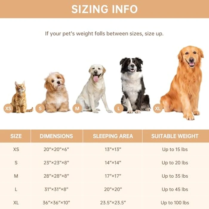 Vhen When Donut Dog and Cat Bed, Luxurious Comfortable Faux Rabbit Fur Pet Beds, Round Anti-Anxiety Calming Puppy Kitten Bed with Anti-Slip Bottom for Small Medium Dogs & Cats(27", Brown) by Vhen When - Image 7