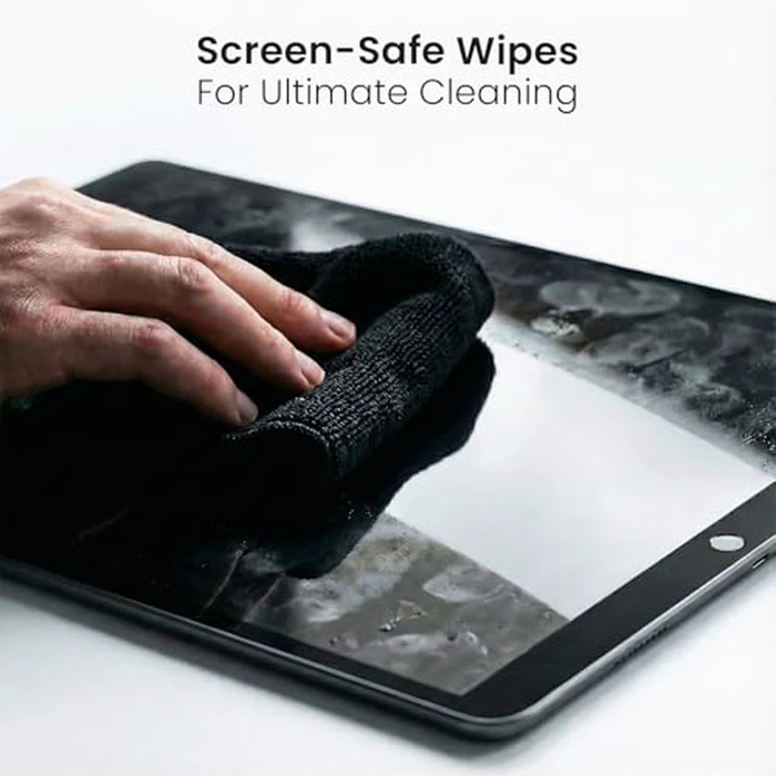 Electronic Wipes Screen Cleaner Streak-Free [2 Pack x40] Computer Screen Wipes, TV Screen Cleaner Wipes, Monitor Wipes for Smart TV, Laptop, iPhone, ipad and more - [Microfiber Cloth + 80 Wipes] by EVEO - Image 5