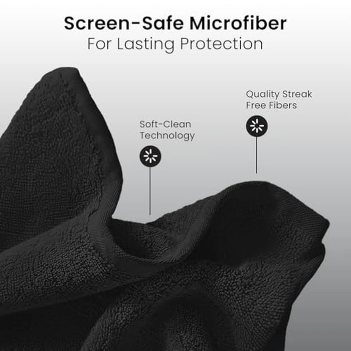 Electronic Wipes Screen Cleaner Streak-Free [2 Pack x40] Computer Screen Wipes, TV Screen Cleaner Wipes, Monitor Wipes for Smart TV, Laptop, iPhone, ipad and more - [Microfiber Cloth + 80 Wipes] by EVEO - Image 6