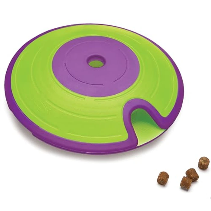 Outward Hound by Nina Ottosson Dog Treat Maze Dog Puzzle Enrichment Toy, Level 2 Intermediate, Green by Outward Hound - Used - Like New condition - US$11.09