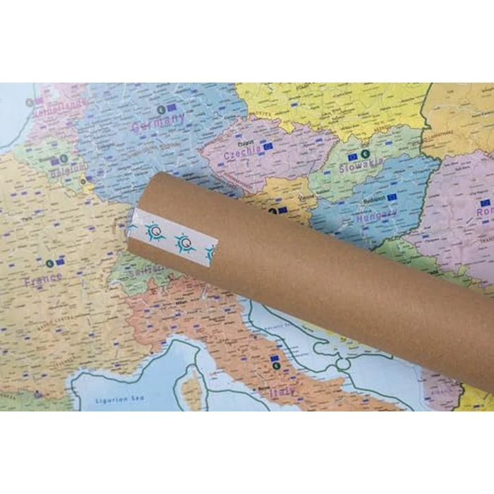 GeoMetro - Large map of Europe (35 x 48 inches) full lamination, countries with the euro, members of the European Union by GeoMetro - Image 5