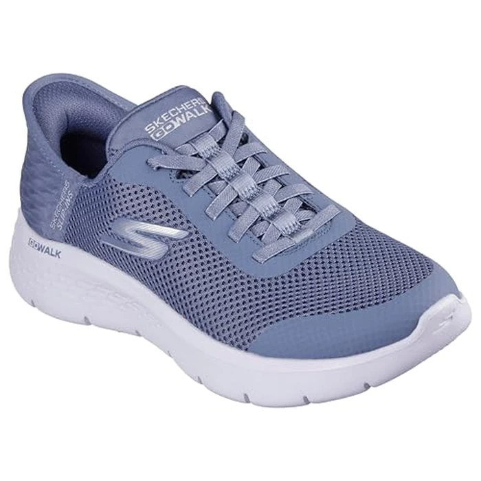 Skechers Women's Go Walk Flex Hands Free Slip-Ins-Grand Entry Sneaker, Blue, 5 Wide by Skechers - Image 4