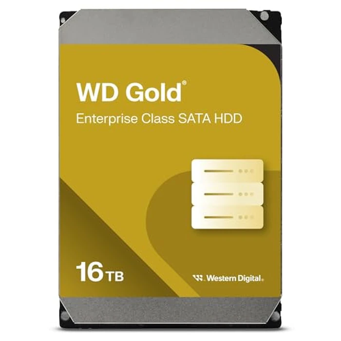 Western Digital 16TB WD Gold Enterprise Class Internal Hard Drive - 7200 RPM Class, SATA 6 Gb/s, 512 MB Cache, 3.5" - WD161KRYZ by Western Digital - Image 1