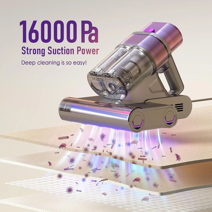 LGDSLDD CY313 Mattress Vacuum Cleaner with Dust Sensor - Purple by LGDSLDD - Image 2