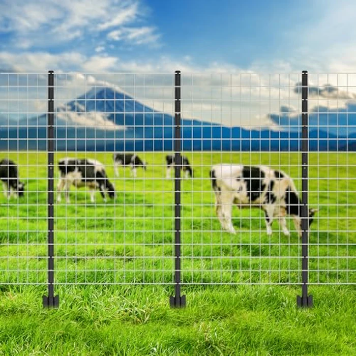 WIMART Fence Posts 4 Feet, Heavy Duty Metal Fence Post with U-Channel, Steel Fence U Post for Wire Fencing Steel Post for Yard, Outdoor Wire (Black - Set 15) by WIMART - Image 6