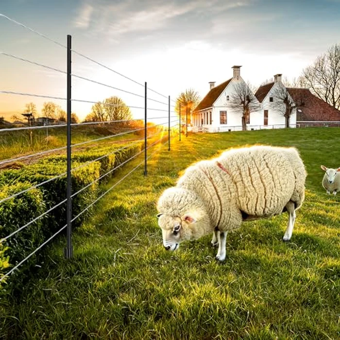 WIMART Fence Posts 4 Feet, Heavy Duty Metal Fence Post with U-Channel, Steel Fence U Post for Wire Fencing Steel Post for Yard, Outdoor Wire (Black - Set 15) by WIMART - Image 7