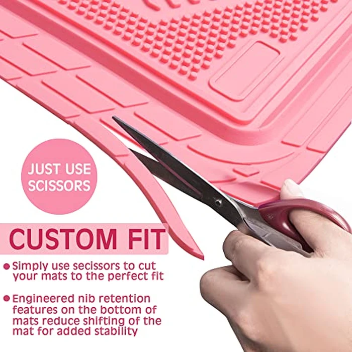 CAR PASS Heavy Duty Rubber Floor Mats 4-Piece Pink Car Mats Full Set - Universal Waterproof Floor Mats for Car SUV Truck, Durable All Weather Floor Mats Automotive，Car Mats for Women,Girly(All Pink) by CAR PASS - Image 3