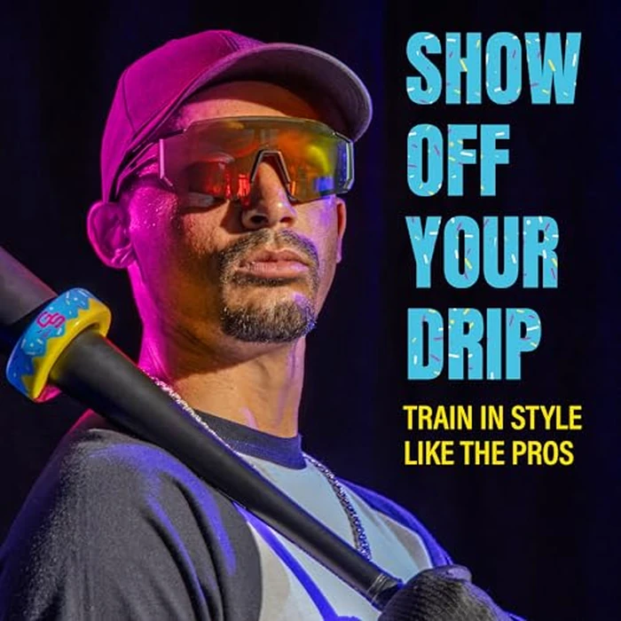 GoSports Baseball and Softball Bat Donut - 16 oz Baseball Drip Bat Weight - Blue by GoSports - Image 2