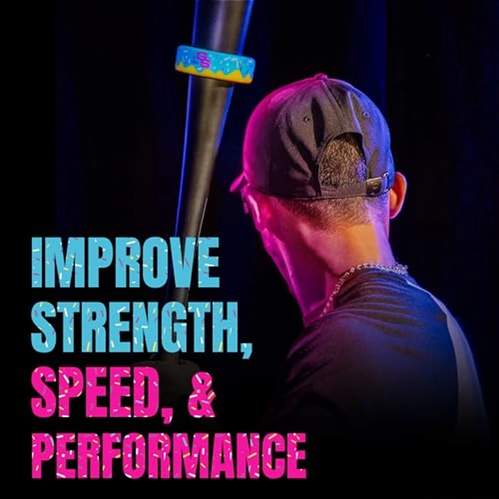 GoSports Baseball and Softball Bat Donut - 16 oz Baseball Drip Bat Weight - Blue by GoSports - Image 4