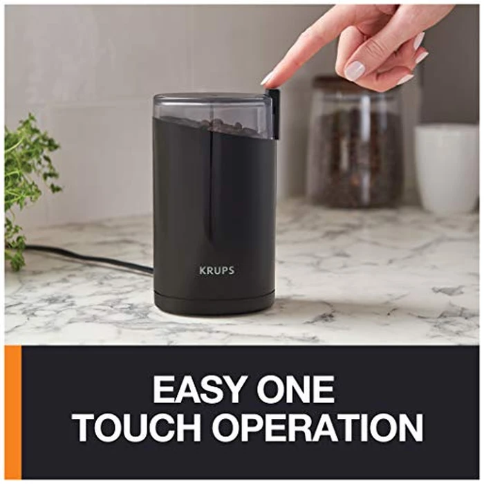 KRUPS Precision Electric Coffee Grinders, 3 oz Capacity, 200W Motor, Stainless Steel Blades for Uniform Grinding of Beans, Herb and Nuts, Coffee and Spice Grinder Electric, (Black) by KRUPS - Image 5