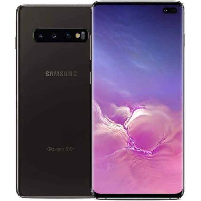 Galaxy S10+ - 128GB - 1 Physical SIM - Ceramic Black - Unlocked by Samsung - Refurbished - Acceptable condition