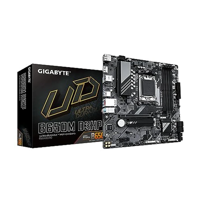 GIGABYTE B650M D3HP (AM5/ LGA 1718/ AMD/ B650/ Micro ATX/ 5-Year Warranty/ DDR5/ 2X PCIe 4.0 M.2/ PCIe 4.0/ USB 3.2 Gen2 Type-C/ 2.5GbE LAN/Motherboard) by GIGABYTE - Used - Like New condition - CA$162.17