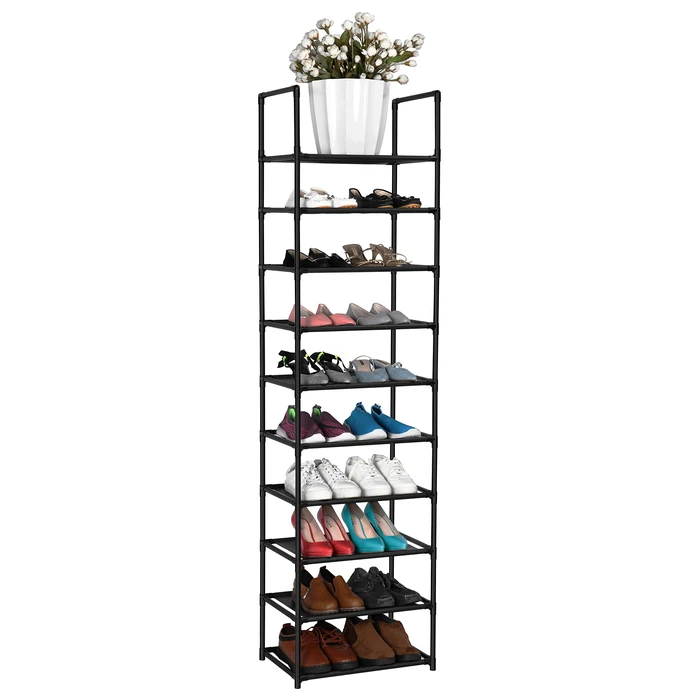 FIDUCIAL HOME 10 Tiers Shoe Rack 20-25 Pairs Sturdy Shoe Shelf by FIDUCIAL HOME - Used - Acceptable condition - US$17.24
