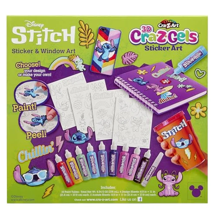 Stitch CRA-Z-Gels 3D Deluxe DIY Sticker Maker Set, Great for Boys and Girls Ages 6 and Up by Cra-Z-Art - Image 4