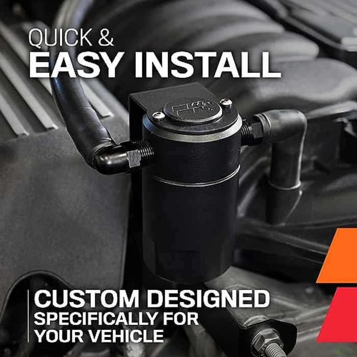 K&N Air Oil Separator compatible with Chrysler 2020-2021 300, 2005-2020 300C|Dodge 2009-2023 Challenger, 2006-2023 Charger, 2006-2008 Mangum| Catch Can, Engine Performance Boost, 81-0806 by K&N - Image 2