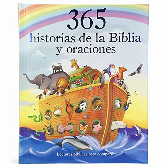 365 Historias de la Biblia y Oraciones / 365 Bible and Prayers Padded Treasury Guilded (Spanish Language), Ages 3-8 (en español) (Little Sunbeams) (Spanish Edition) by Cottage Door Press - Used - Good condition