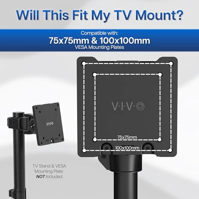 VIVO Steel VESA LCD LED TV Mount Adapter Plate Bracket for Screens 32 to 55 inches, Conversion Kit for VESA 50x50-100x100 to 200x100-400x200, MOUNT-AD4X2 by VIVO - Image 3